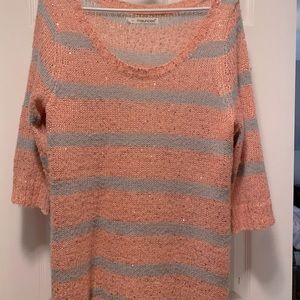 Maurice’s pink & Silver sequence Sweater